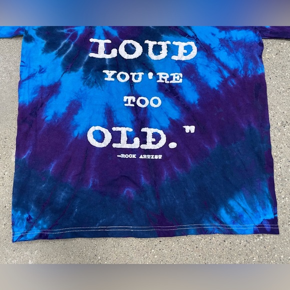 Rock & Roll Hall of Fame “If it’s Too Loud You’re too Old” vintage tie dye shirt - Picture 4 of 12